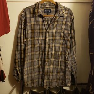 Cotton St John's Bay Plaid Button-up